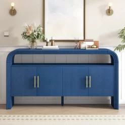 59" Entryway Console Table With Storage, Wooden Sideboard Buffet Cabinet, Behind Couch Table, Sofa Foyer Table For Entryway Hallway Living Room -Garvee GUEST 43e83bf3 a57f 45dc ba77 b68feb1c2225