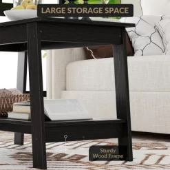 Stylish 31.5" Coffee Table With Open Shelves - 2-Tier Modern Industrial Design 18 Stylish 31.5" Coffee Table With Open Shelves - 2-Tier Modern Industrial Design -Garvee GUEST 44a19048 4aa0 4953 a6ca 524b83f6d925