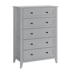 Wood Dresser For Bedroom, Chest Of Drawers With 5 Drawer & Metal Handle, Closet Store Organizer 18 Wood Dresser For Bedroom, Chest Of Drawers With 5 Drawer & Metal Handle, Closet Store Organizer -Garvee GUEST 44e329e1 643e 4b36 8645 7f96c939a333