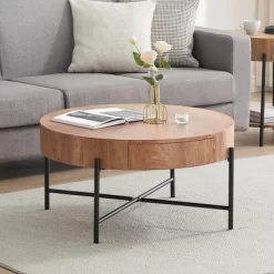 Round Coffee Table With Storage Living Room Center Table 14 Round Coffee Table With Storage Living Room Center Table -Garvee GUEST 4501fc2e 8ba6 46de 906e 439ddb8b002e