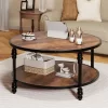 Garvee Coffee Table Round Rustic Center Table With Storage Shelf Wood Circle Coffee Table With Sturdy Metal Legs Living Room 2 Garvee Coffee Table Round Rustic Center Table With Storage Shelf Wood Circle Coffee Table With Sturdy Metal Legs Living Room -Garvee GUEST 45089cd1 64c2 46c9 a824 cce6c1f9be8f