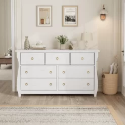 7-Drawer Dresser For Bedroom, Freestanding Storage Wooden Chest Of Drawers -Garvee GUEST 452d01f4 0b04 4f6b 8833 451e65da4004