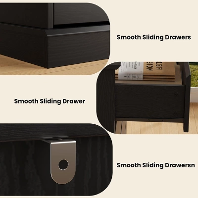 Dresser For Bedroom With 6 Drawers, Modern Chest Featuring LED Lights And Charging Station, Spacious Storage Cabinet With Open Space 7 Dresser For Bedroom With 6 Drawers, Modern Chest Featuring LED Lights And Charging Station, Spacious Storage Cabinet With Open Space - Image 5