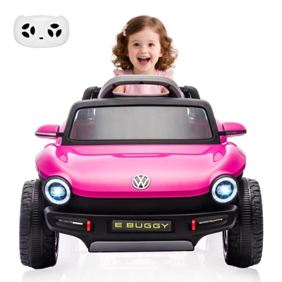 12V Ride On Car For Kids,Licensed Volkswagen Beetle,Electric Vehicle ,Battery Powerd Toy Car With Remote Control, LED Headlights, Horn, Music 10 12V Ride On Car For Kids,Licensed Volkswagen Beetle,Electric Vehicle ,Battery Powerd Toy Car With Remote Control, LED Headlights, Horn, Music - Image 8