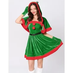 Mrs Claus Costume For Women Santa Christmas Costume Velvet Dress Outfit With Belt Shawl Gloves Headband 11 Mrs Claus Costume For Women Santa Christmas Costume Velvet Dress Outfit With Belt Shawl Gloves Headband -Garvee GUEST 47d0dc74 926d 47e9 8da2 21f8952fcf6b