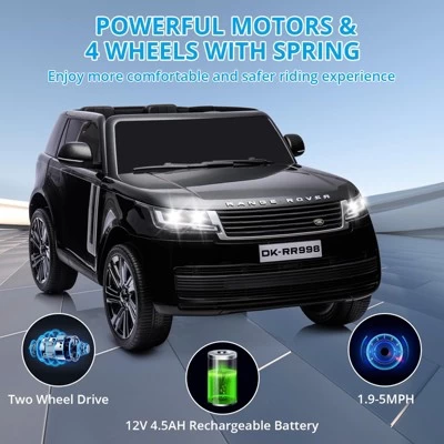 24V Licensed Land Rover Ride On Car, 2-Seater Electric Car W/Parent Remote Control 4 24V Licensed Land Rover Ride On Car, 2-Seater Electric Car W/Parent Remote Control - Image 2