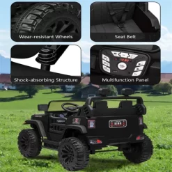 24V 2 Seater Ride On Toys For Kids, Ride On Truck With Remote Control, Bluetooth,2X200W Powerful Motors, Lights, Powered Wheels For Boys Girls 17 24V 2 Seater Ride On Toys For Kids, Ride On Truck With Remote Control, Bluetooth,2X200W Powerful Motors, Lights, Powered Wheels For Boys Girls -Garvee GUEST 4859620a 9699 4438 8b84 725fe531f12f