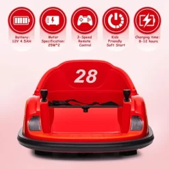 Garvee 12V Electric Bumper Car For Kids With Remote Control – 360 Degree Spin, LED Lights, Music, Battery Powered Ride-On Toy For Toddlers 11 Garvee 12V Electric Bumper Car For Kids With Remote Control – 360 Degree Spin, LED Lights, Music, Battery Powered Ride-On Toy For Toddlers -Garvee GUEST 488af458 11c6 453c beaf 6d6b054c3010