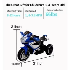 Electric Motorcycle/ 12 V Kids Toys Motorcycle/Kids Electric Car/electric Ride On Toys For 3 4 5 6 Years Boys Girls With Training Wheels -Garvee GUEST 48d2f782 9384 4089 bbf7 febd4c7d2974