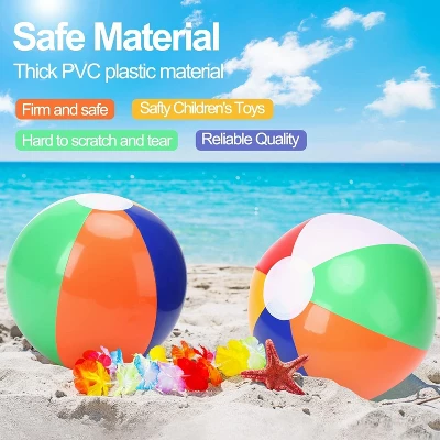 Garvee Inflatable Beach Balls For Kids Pool Toys, Rainbow Color Summer Water Toy Indoor Outdoor Fun Play Game Activities 6 Garvee Inflatable Beach Balls For Kids Pool Toys, Rainbow Color Summer Water Toy Indoor Outdoor Fun Play Game Activities - Image 4