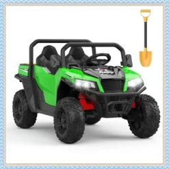 Garvee 24V Kids Ride On Dump Truck With Electric Bed, 2-Seater 4WD Ride Truck W/ Remote Control, Music, LED, Shovel, Gift For Boys & Girls 23 Garvee 24V Kids Ride On Dump Truck With Electric Bed, 2-Seater 4WD Ride Truck W/ Remote Control, Music, LED, Shovel, Gift For Boys & Girls -Garvee GUEST 49a004e1 dd35 4e61 b1fa ed67c344ca2f