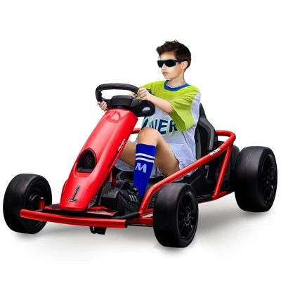 Kids Ride On Go Kart, 24V 300W*2 Motors, 9Ah Battery, Electric Vehicle Car Drifting With Music, Horn, Outdoor Ride On Toy For Teens 11 Kids Ride On Go Kart, 24V 300W*2 Motors, 9Ah Battery, Electric Vehicle Car Drifting With Music, Horn, Outdoor Ride On Toy For Teens - Image 9