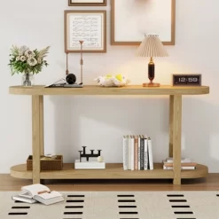 Entryway Console Table With Storage, 2 Tier Modern Narrow Long Sofa Table, Behind Couch Table,Hallway Table For Living Room Entryway And Foyer -Garvee GUEST 4aa9f189 bade 4498 a33e 2483c83ab039