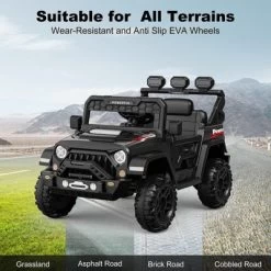 12V Kids Ride-On Truck With Remote Control, 3-Speed Electric Car With Music, LED Lights, Safety Features, Battery Power Wheels Car For Kids -Garvee GUEST 4ae84c7b dfc7 44b1 ad01 fbc2f7096536