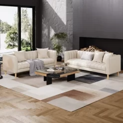 Garvee Faux Leather Sofa Couch, Modern 78" W Sofa With Deep Seats, 3 Seater Sofa Couch With 2 Throw Pillows And Wood Legs, For Living Room 14 Garvee Faux Leather Sofa Couch, Modern 78" W Sofa With Deep Seats, 3 Seater Sofa Couch With 2 Throw Pillows And Wood Legs, For Living Room -Garvee GUEST 4b1f7274 34c6 411a a06b 709483a249bd