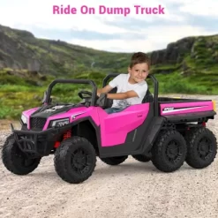 Garvee 24V 4WD 6-Wheel Ride On Dump Truck For Kids, 2-Seater Electric Truck With Remote Control, Motorized Dump Bed, Shovel, LED Lights & Music 21 Garvee 24V 4WD 6-Wheel Ride On Dump Truck For Kids, 2-Seater Electric Truck With Remote Control, Motorized Dump Bed, Shovel, LED Lights & Music -Garvee GUEST 4c047eb8 85c9 4044 80fe 3c1ae9b07ab7