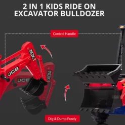 12V Licensed JCB Ride On Excavator, 4 In 1 Kids Excavator Ride On Toy With Remote Control -Garvee GUEST 4c3dd59a 39e7 4ff8 a631 e3a6d6705757