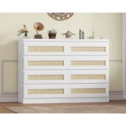 Garvee Rattan Dresser For Bedroom, 8 Drawer Dresser For Closet, Double Wood Dressers & Chest Of Drawers For TV Stands, Living Room 17 Garvee Rattan Dresser For Bedroom, 8 Drawer Dresser For Closet, Double Wood Dressers & Chest Of Drawers For TV Stands, Living Room -Garvee GUEST 4d2c8a62 a426 4143 8ad2 e2867533e76b
