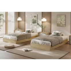 Wood Platform Bed Frame,Wooden Bed Frame Without Headboard, Wood Slat Support,No Box Spring Needed, Easy Assembly -Garvee GUEST 4da59087 5ad3 4ffd 92ab c3a673fb7fd7