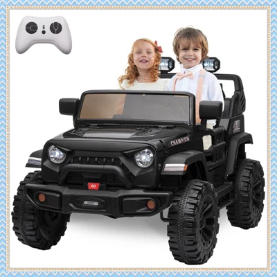 24V 2 Seater Ride On Toys For Kids, Ride On Truck With Remote Control, Bluetooth,2X200W Powerful Motors, Lights, Powered Wheels For Boys Girls 10 24V 2 Seater Ride On Toys For Kids, Ride On Truck With Remote Control, Bluetooth,2X200W Powerful Motors, Lights, Powered Wheels For Boys Girls - Image 8