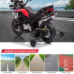 12V Kids Ride On Motorcycle, Licensed BMW,Police Motorbike W/ High/Low 2 Speed,Built-In Music,USB,Warning Lights,Spring Suspension,Training Wheels -Garvee GUEST 50e56926 40e4 457c ab91 635ac32f829a