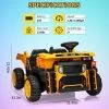 Garvee 24V 2-Seater Ride-On Dump Truck For Kids, Electric Construction Vehicle With Remote Control,Motorized Dump Bed, Shovel,LED Lights,Music,Yellow -Garvee GUEST 515b3382 a8b7 461d a894 98e4e8ed2226