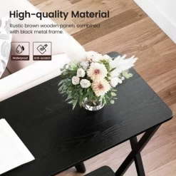 Whizmax 2-Tier Narrow Console Sofa Side Table For Entryway, Hallway, Living Room -Garvee GUEST 53a71afe b2f4 4c49 8a70 a9497d22e750