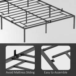 Garvee Metal Platform Bed Frame With Storage, Steel Slat Support, No Box Spring Needed, Easy Assembly Mattress Foundation -Garvee GUEST 5597edf9 fcc6 4ba9 9485 9dc1bdf8bc17