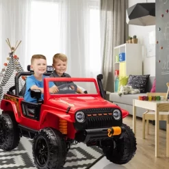 24V Ride-On Truck Car For Kids With Parent Remote Control – 3 Speeds, 4-Wheel Suspension, LED Lights, Music/MP3 Player & Safety Belt -Garvee GUEST 55df7273 3dce 44d6 ae80 c0c69fbb7591