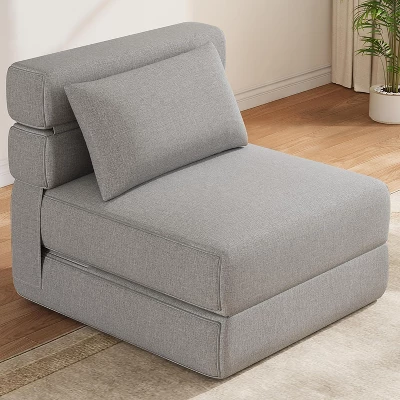 Modern Convertible Sleeper Chair With Upgraded Pillow, Foldable Memory Foam Sleepers, Comfy Floor Sofa 10 Modern Convertible Sleeper Chair With Upgraded Pillow, Foldable Memory Foam Sleepers, Comfy Floor Sofa - Image 8
