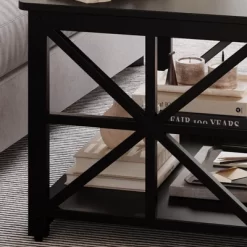 2-Tier Coffee Table For Small Spaces, X-Frame Living Room Low Coffee Table With Storage Shelf 19 2-Tier Coffee Table For Small Spaces, X-Frame Living Room Low Coffee Table With Storage Shelf -Garvee GUEST 567b2e30 38cf 4dc5 be32 c30d1f252116