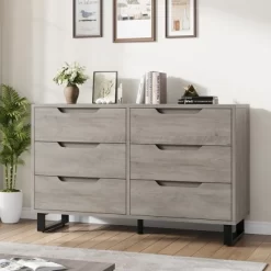 Garvee 6 Dresser For Bedroom, 47.2" Wide Dresser, Freestanding Vertical Drawer Cabinet With Storage, Wooden Closet Storage Chest For Bedroom -Garvee GUEST 5861d583 23c3 42e8 a5ef 952e8b707afb