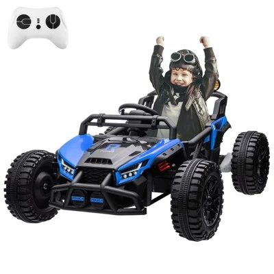 24V Electric UTV, Ride On Toys For Kids, 2x130W Electric Car With Remote Control, 4 Shock Absorbers, LED Lights, Music 9 24V Electric UTV, Ride On Toys For Kids, 2x130W Electric Car With Remote Control, 4 Shock Absorbers, LED Lights, Music - Image 7