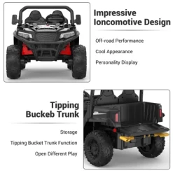 24V Ride-On Dump Truck For Big Kids – 4x4 Electric Car With Remote Control, Interactive Shovel, Bluetooth Speaker & Music -Garvee GUEST 5980e420 86e2 41e8 8aae 11c6842575cd