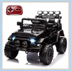 12V Kids Ride On Car, Electric Truck Ride On Toys With 5MPH Max Speed, Remote Control, LED Lights, And Music For Kids Gifts -Garvee GUEST 5a90f9d7 9754 4245 aa67 39797301ad34
