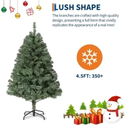 Garvee Flocked Christmas Tree, Prelit Snowy Tree With 8 Modes, Foldable Stand, Foot Pedal, Holiday Home Decoration, White Flock -Garvee GUEST 5bfdabc7 19d6 493b b233 aa983c43effe