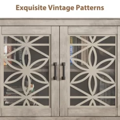 Farmhouse TV Stand For 80 Inch, Mid Century Modern Entertainment Center With LED Lights And Storage, Wooden Media Cabinet Furniture 13 Farmhouse TV Stand For 80 Inch, Mid Century Modern Entertainment Center With LED Lights And Storage, Wooden Media Cabinet Furniture -Garvee GUEST 5d7135a6 a5fc 41fc 8d00 924d0833258d