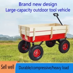Steel Garden Cart Utility Wagon 176 LBS Large Loading Capacity Metal Garden Wagon All Terrain Pulling Cart With Wood Railing 10 Steel Garden Cart Utility Wagon 176 LBS Large Loading Capacity Metal Garden Wagon All Terrain Pulling Cart With Wood Railing -Garvee GUEST 5f1077b4 44be 449c b958 e33d7ee8e264