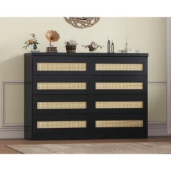 Garvee Rattan Dresser For Bedroom, 8 Drawer Dresser For Closet, Double Wood Dressers & Chest Of Drawers For TV Stands, Living Room 15 Garvee Rattan Dresser For Bedroom, 8 Drawer Dresser For Closet, Double Wood Dressers & Chest Of Drawers For TV Stands, Living Room -Garvee GUEST 5f131fa1 392d 4811 bac8 5716ec664ad9
