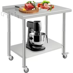 Heavy Duty Stainless Steel Work Table, Adjustable Height Utility Table For Home, Garage, And Restaurant Use 38 Heavy Duty Stainless Steel Work Table, Adjustable Height Utility Table For Home, Garage, And Restaurant Use -Garvee GUEST 5f197e36 8dd4 4a87 8f0c 3f67dfe488f0