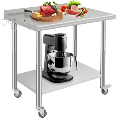 Heavy Duty Stainless Steel Work Table, Adjustable Height Utility Table For Home, Garage, And Restaurant Use 19 Heavy Duty Stainless Steel Work Table, Adjustable Height Utility Table For Home, Garage, And Restaurant Use - Image 17