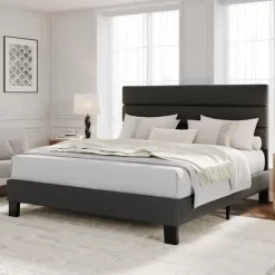 Bed Frame With Adjustable Headboard, Heavy Duty 1000lb Support, No Box Spring Needed, Dark Grey Upholstered Platform Base, Easy Assembly 18 Bed Frame With Adjustable Headboard, Heavy Duty 1000lb Support, No Box Spring Needed, Dark Grey Upholstered Platform Base, Easy Assembly -Garvee GUEST 5f4a02a2 d3bf 4f32 b8b3 9d4f5ed6f9bf 1