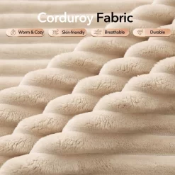 108" L-Shaped Corduroy Sectional Sofa - Plush Modular Couch With Left Chaise, No Assembly Required, Modern Lounge Sofa For Living Room -Garvee GUEST 5ff9fbc5 bcf0 4a63 b35e 4d14dbdb2a50