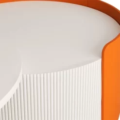 Nesting Coffee Table, Round Nesting Tables And End Tables For Small Space, Modern Side Tables With Extendable Sliding Tabletop, No Need Assembly -Garvee GUEST 6211853e 080b 4a78 a5de e4c72a837c9d