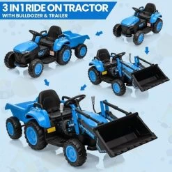 3 In 1 Kids Ride On Tractor With Detachable Trailer, 12V Electric Bulldozer With Shovel Bucket 14 3 In 1 Kids Ride On Tractor With Detachable Trailer, 12V Electric Bulldozer With Shovel Bucket -Garvee GUEST 62b036fb f871 4e4c bf08 9014cb80e0b6