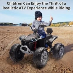 2-Seater Kids ATV Ride-On, 24V Electric Quad 4 Wheeler With 800W Motors, 7Ah Battery, Remote Control, Bluetooth, MP3, USB -Garvee GUEST 63e21074 335a 4313 b6cd 5c670c2a8b48 1