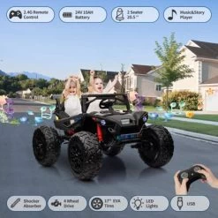24V 2 Seater UTV Ride On Toys For Kids 3-8, Remote Control Car With 17" Large Tires -Garvee GUEST 646bab4e 3a4f 4ee9 974f 0a30c784c863