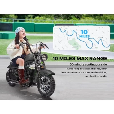Electric Dirt Bike For Kids: 15MPH, 150lb Max, 24V/300W Motor, 2-Speed, LED Lights, Air Tires 9 Electric Dirt Bike For Kids: 15MPH, 150lb Max, 24V/300W Motor, 2-Speed, LED Lights, Air Tires - Image 7