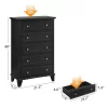 Garvee 5 Drawer Dresser For Bedroom, 48" Tall Wood Dresser & Chests Of Drawers, Modern TV Stand Chest Organizer For Living Room