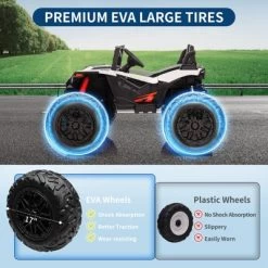 24V 2-Seater Kids UTV - Remote Control, 17" Tires, LED Lights & Music, 2-Speed (Ages 3-8) -Garvee GUEST 66c7d9be f687 40d7 b428 13f29d59a870